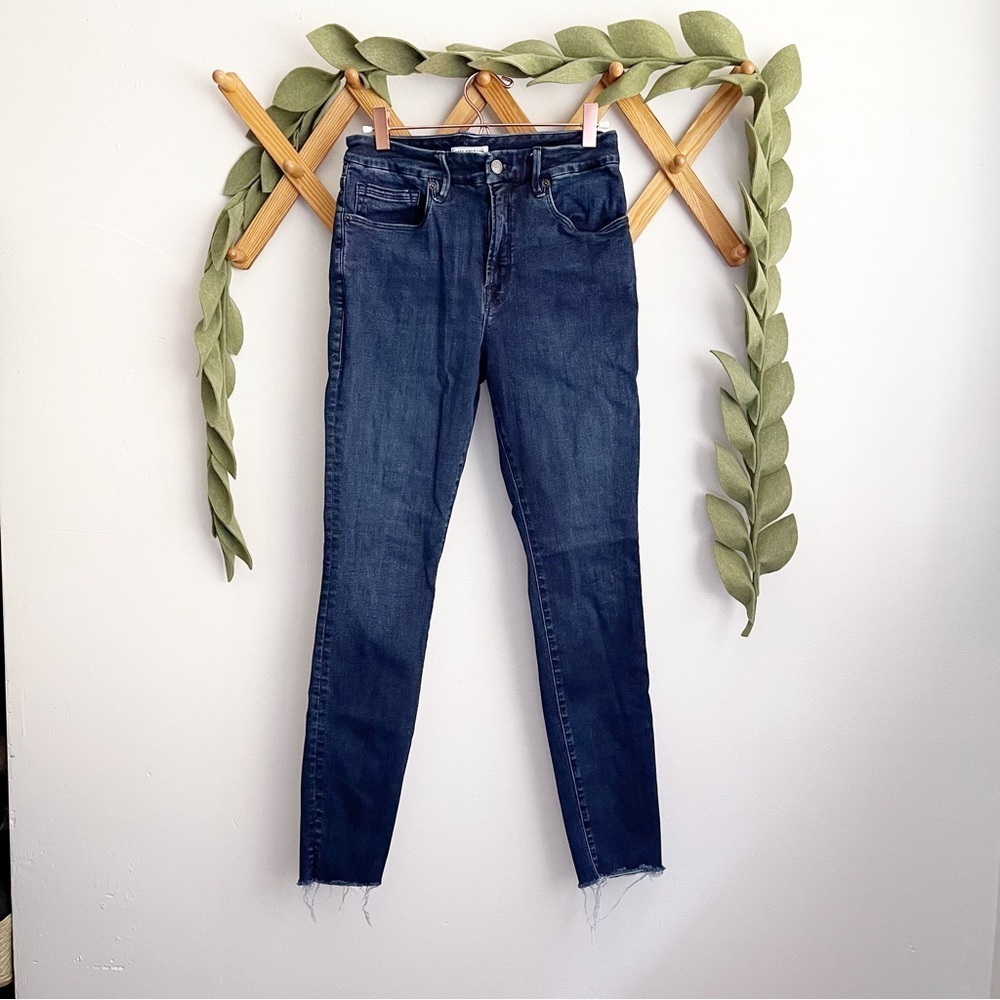 Good American Good Legs Raw Hem Jeans 8/29